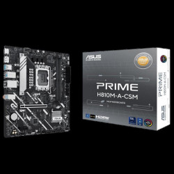 Материнская плата ASUS PRIME H810M-A-CSM LGA1851 mATX 2xDDR5 PCIEx16 PCIEx1 2xM.2 DP HDMI GLAN