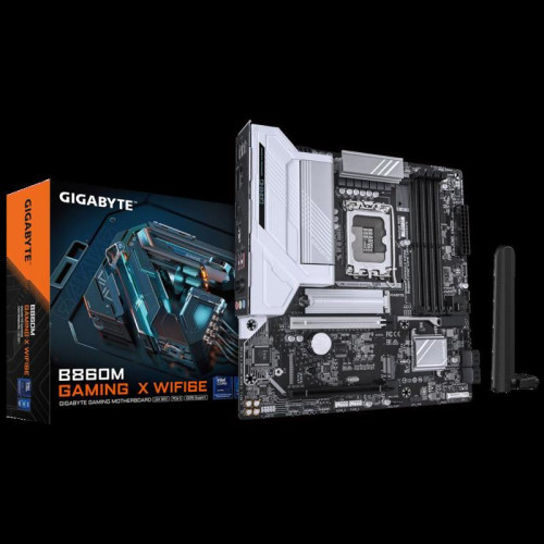 Материнская плата Gigabyte B860M GAMING X WIFI6E Soc-1851 Intel B860 4xDDR5 mATX AC`97 8ch(7.1) 2.5Gg RAID+HDMI+DP