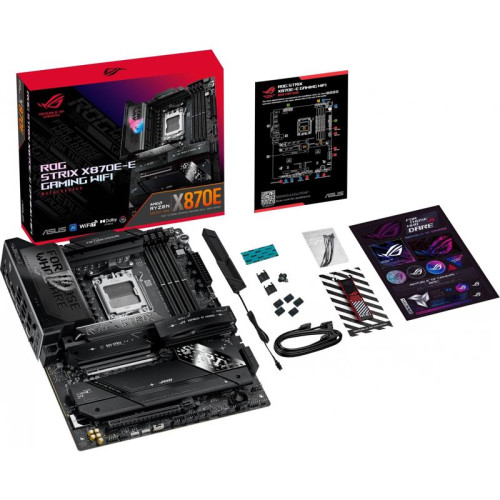 Материнская плата ASUS ROG STRIX X870E-E GAMING WIFI SocketAM5 AMD X870 4xDDR5 ATX AC`97 8ch(7.1) 5Gigabit RAID+HDMI [ROG STRIX X870E-E GAMING WIFI]