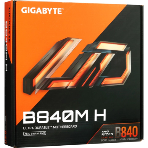 Материнская плата Gigabyte B840M H, RTL Материнская плата Gigabyte B840M H, RTL