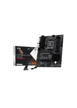 Материнская плата MSI PRO B840-S EVO WIFI6E Socket AM5 AMD B840 4xDDR5 ATX AC`97 8ch(7.1) 2.5Gg RAID+HDMI
