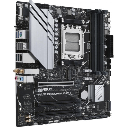 Материнская плата ASUS PRIME B650M-A WIFI II SocketAM5 AMD B650 4xDDR5 mATX AC`97 8ch(7.1) 2.5Gg RAID+VGA+HDMI+DP [PRIME B650M-A WIFI II]