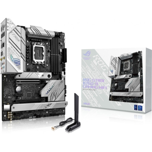 Материнская плата ASUS ROG STRIX B760-A GAMING WIFI Soc-1700 Intel B760 4xDDR5 ATX AC`97 8ch(7.1) 2.5Gg RAID+HDMI+DP [ROG STRIX B760-A GAMING WIFI]