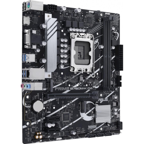 Материнская плата ASUS PRIME B760M-K D4 Soc-1700 Intel B760 2xDDR4 mATX AC`97 8ch(7.1) GbLAN RAID+VGA+HDMI [PRIME B760M-K D4]