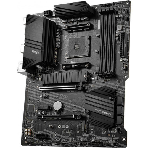 Материнская плата MSI Bad Pack B550-A PRO B550, AM4, 4*DDR4, 2*PCIEx16, 2*PCIEx1, 2*M.2, 2*TypeC, 1*USB3.2Gen2, 4*USB3.2Gen1, 8*USB2.0, 6*SATA3.0, 1G, DP, HDMI, ATX, RTL