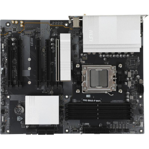 Материнская плата MSI PRO B840-P WIFI SocketAM5 AMD B840 4xDDR5 ATX AC`97 8ch(7.1) 2.5Gg RAID+HDMI