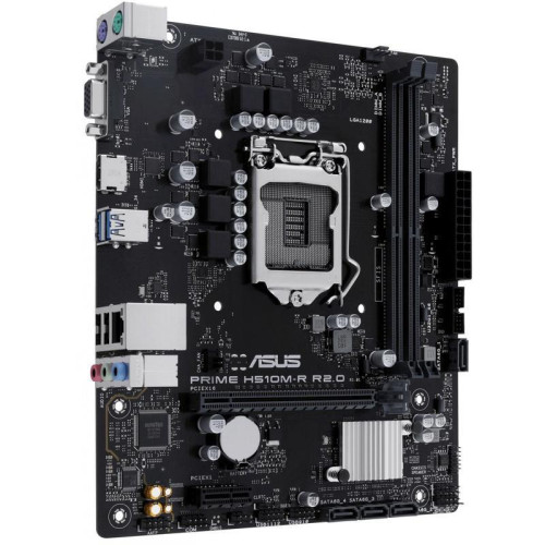Материнская плата ASUS PRIME H510M-R R2.0-SI Soc-1200 Intel H470 2xDDR4 mATX AC`97 8ch(7.1) GbLAN+VGA+HDMI White Box [PRIME H510M-R R2.0-SI]