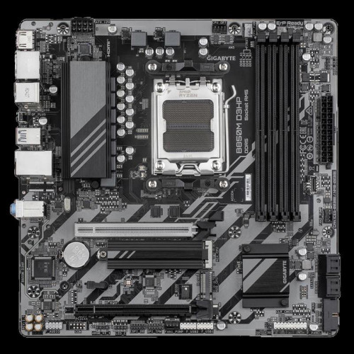 Материнская плата Gigabyte B850M D3HP SocketAM5 AMD B850 4xDDR5 mATX AC`97 8ch(7.1) GbLAN RAID+HDMI+DP