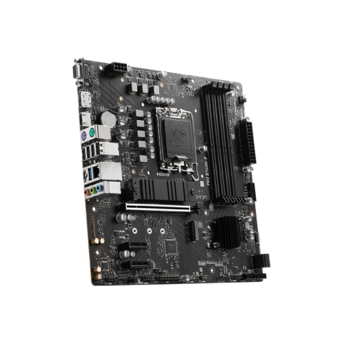Материнская плата/ MB MSI INTEL B760 s1700, 4xDDR5(256GB), D-SUB/HDMI 2.1/DP, 1xPCIe 4.0x16, 2xPCIe 4.0, 1xLAN, 4xSATA 6Gb/s, 2xM.2, 1xUSB-C, 1xUSB 3.2, 4xUSB 2.0, 2xPS/2, mATX