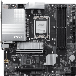 Материнская плата MSI PRO B860M-P WIFI6E B860, LGA1851, 4*DDR5, 2*PCIEx16, 2*M.2, 1*TypeC, 5*USB3.2Gen1, 6*USB2.0, 4*SATA3, 2.5G, VGA, DP, HDMI, M-ATX, RTL