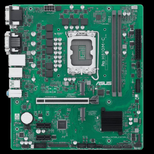Материнская плата ASUS PRO H810M-C-CSM LGA1851 mATX 2xDDR5 PCIEx16 2xPCIEx1 2xM.2 USB-C DP HDMI DVI VGA GLAN Материнская плата ASUS PRO H810M-C-CSM LGA1851 mATX 2xDDR5 PCIEx16 2xPCIEx1 2xM.2 USB-C DP HDMI DVI VGA GLAN