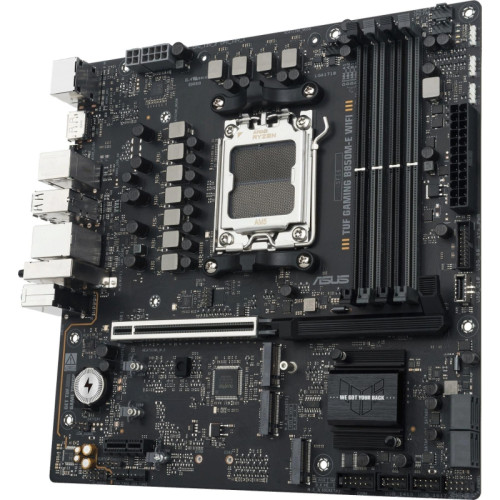 Материнская плата Asus TUF GAMING B850M-E WIFI SocketAM5 AMD B850 4xDDR5 mATX AC`97 8ch(7.1) 2.5Gg RAID+HDMI+DP