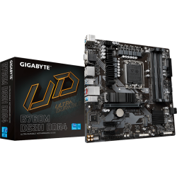 Материнская плата MB GIGABYTE INTEL B760 s1700, 4xDDR4(128GB), D-SUB/HDMI 2.0/2xDP, 1xPCIe 4.0x16, 2xPCIe 3.0, 1xLAN (2.5GbE), 4xSATA 6Gb/s, 2xM.2, 1xUSB-C, 3xUSB 3.2, 2xUSB 2.0, mATX