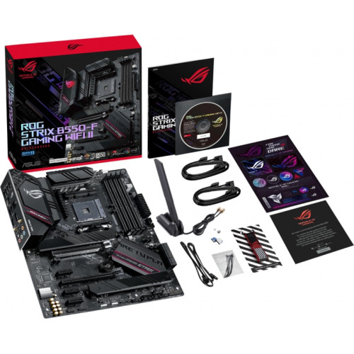 Материнская плата ASUS ROG STRIX B550-F GAMING WIFI II Soc-AM4 AMD B550 4xDDR4 ATX AC`97 8ch(7.1) 2.5Gg RAID+HDMI+DP [ROG STRIX B550-F GAMING WIFI I]