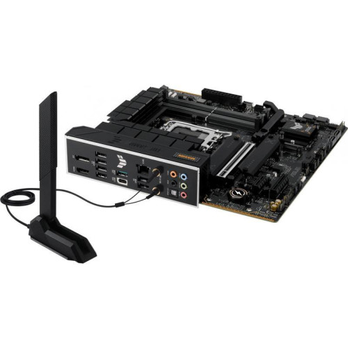 Материнская плата ASUS TUF GAMING B760M-PLUS WIFI II Soc-1700 Intel B760 4xDDR5 mATX AC`97 8ch(7.1) 2.5Gg RAID+HDMI+DP [TUF GAMING B760M-PLUS WIFI II]