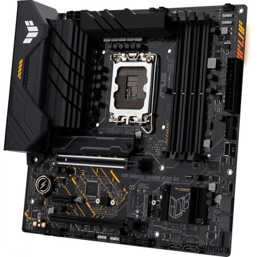 Материнская плата Asus TUF GAMING B660M-PLUS D4 Soc-1700 Intel B660 4xDDR4 mATX AC`97 8ch(7.1) 2.5Gg RAID+HDMI+DP