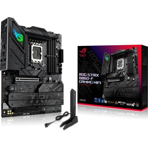 Материнская плата Asus ROG STRIX B860-F GAMING WIFI Soc-1851 Intel B860 4xDDR5 ATX AC`97 8ch(7.1) 2.5Gg RAID+HDMI