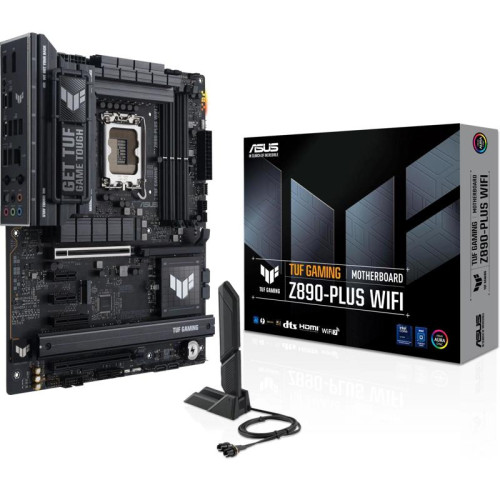 Материнская плата Asus TUF GAMING Z890-PLUS WIFI Soc-1851 Intel Z890 4xDDR5 ATX AC`97 8ch(7.1) 2.5Gg RAID+HDMI+DP