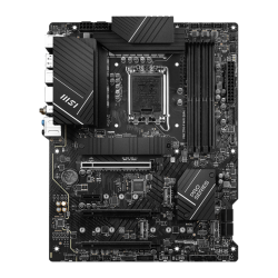 Материнская плата MB MSI INTEL Z790 s1700, 4xDDR5(256GB), HDMI 2.1/DP, 1xPCIe 5.0x16, 1xPCIe 4.0x16, 1xPCIe 3.0x16, 1xPCIe 3.0, 1xLAN (2.5GbE), Wi-Fi, BT, 6xSATA 6Gb/s, 4xM.2, 1xUSB-C, 3xUSB 3.2, 4xUSB 2.0, 1xPS/2, ATX