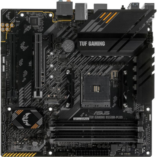 Материнская плата ASUS TUF GAMING B550M-PLUS Soc-AM4 AMD B550 4xDDR4 mATX AC`97 8ch(7.1) 2.5Gg RAID+HDMI+DP [TUF GAMING B550M-PLUS]
