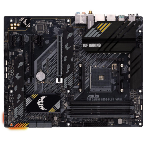 Материнская плата ASUS TUF GAMING B550-PLUS WIFI II Soc-AM4 AMD B550 4xDDR4 ATX AC`97 8ch(7.1) 2.5Gg RAID+HDMI+DP [TUF GAMING B550-PLUS WIFI II]