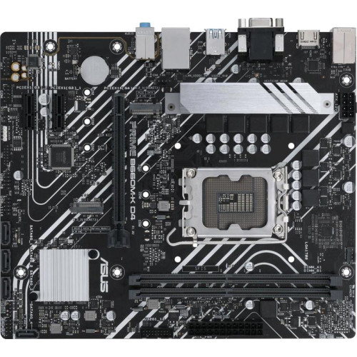 Материнская плата ASUS PRIME B660M-K D4 Soc-1700 Intel B660 2xDDR4 mATX AC`97 8ch(7.1) GbLAN RAID+VGA+HDMI [PRIME B660M-K D4]