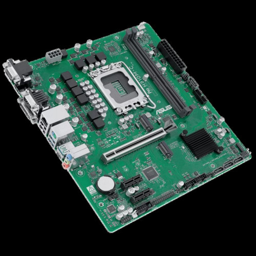 Материнская плата ASUS PRO H810M-C-CSM LGA1851 mATX 2xDDR5 PCIEx16 2xPCIEx1 2xM.2 USB-C DP HDMI DVI VGA GLAN Материнская плата ASUS PRO H810M-C-CSM LGA1851 mATX 2xDDR5 PCIEx16 2xPCIEx1 2xM.2 USB-C DP HDMI DVI VGA GLAN
