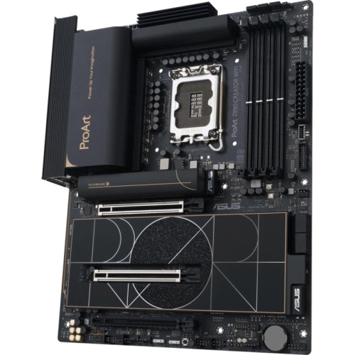 Материнская плата Asus PROART Z890-CREATOR WIFI Soc-1851 Intel Z890 4xDDR5 ATX AC`97 8ch(7.1) 1 x 10Gigabit + 1 x 2.5Gigabit RAID+HDMI+DP