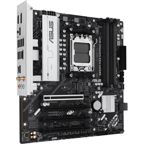 Материнская плата Asus B850M MAX GAMING WIFI SocketAM5 AMD B850 4xDDR5 mATX AC`97 8ch(7.1) GbLAN RAID+HDMI+DP Материнская плата Asus B850M MAX GAMING WIFI SocketAM5 AMD B850 4xDDR5 mATX AC`97 8ch(7.1) GbLAN RAID+HDMI+DP
