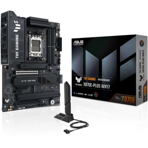 Материнская плата Asus TUF GAMING X870E-PLUS WIFI7 SocketAM5 AMD X870E 4xDDR5 ATX AC`97 8ch(7.1) 2.5Gg RAID+HDMI Материнская плата Asus TUF GAMING X870E-PLUS WIFI7 SocketAM5 AMD X870E 4xDDR5 ATX AC`97 8ch(7.1) 2.5Gg RAID+HDMI