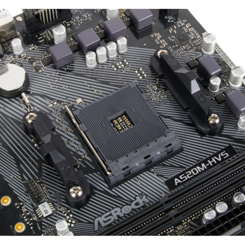 Материнская плата Asrock A520M-HVS Soc-AM4 AMD A520 2xDDR4 mATX AC`97 8ch(7.1) GbLAN RAID+VGA+HDMI [A520M-HVS]