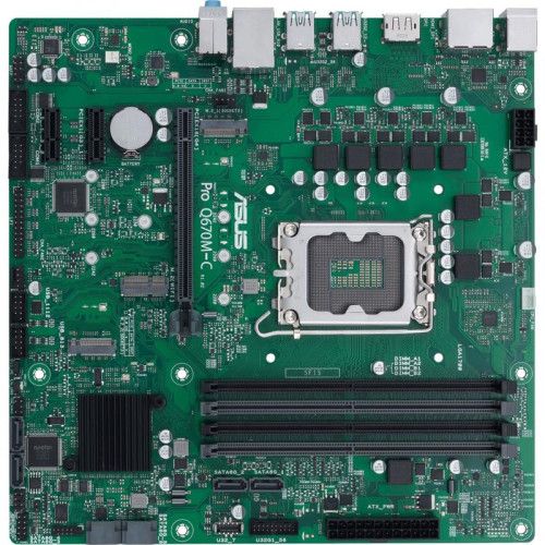 Материнская плата ASUS PRO Q670M-C-CSM Soc-1700 Intel Q670 4xDDR5 mATX AC`97 8ch(7.1) GbLAN RAID+HDMI+DP [PRO Q670M-C-CSM]