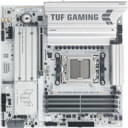 Материнская плата Asus TUF GAMING B850M-PLUS WIFI7 W SocketAM5 AMD B850 4xDDR5 mATX AC`97 8ch(7.1) 2.5Gg RAID+HDMI+DP