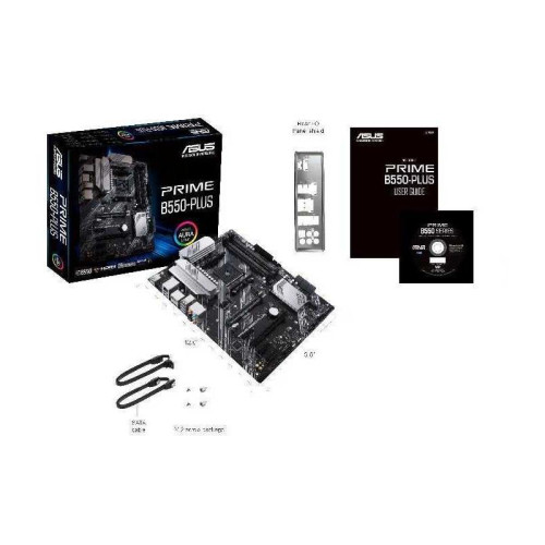 Материнская плата ASUS PRIME B550-PLUS Soc-AM4 AMD B550 4xDDR4 ATX AC`97 8ch(7.1) GbLAN RAID+HDMI+DP [PRIME B550-PLUS]