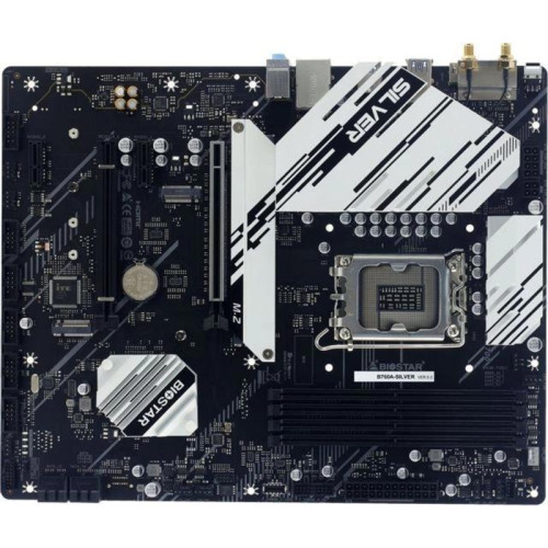 Материнская плата Biostar B760A-Silver  Soc-1700 Intel B760 4xDDR5 ATX AC`97 8ch(7.1) 2.5Gg RAID+VGA+HDMI+DP [B760A-SILVER]