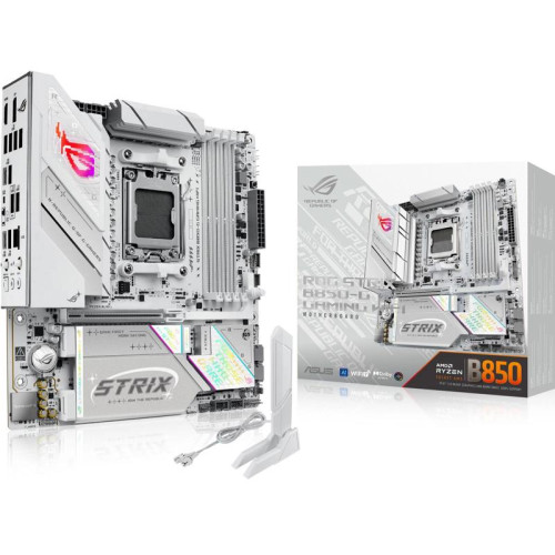 Материнская плата Asus ROG STRIX B850-G GAMING WIFI SocketAM5 AMD B850 4xDDR5 mATX AC`97 8ch(7.1) 2.5Gg RAID+HDMI+DP