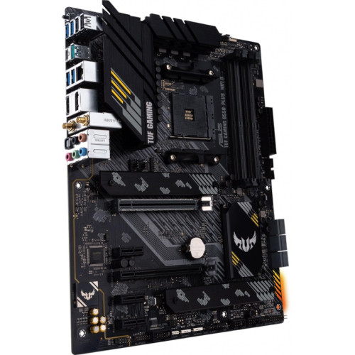 Материнская плата ASUS TUF GAMING B550-PLUS WIFI II Soc-AM4 AMD B550 4xDDR4 ATX AC`97 8ch(7.1) 2.5Gg RAID+HDMI+DP [TUF GAMING B550-PLUS WIFI II]