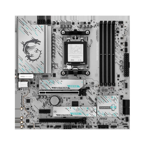 Материнская плата MSI B850M GAMING PLUS WIFI SocketAM5 AMD B850 4xDDR5 mATX AC`97 8ch(7.1) 5Gigabit RAID+HDMI+DP