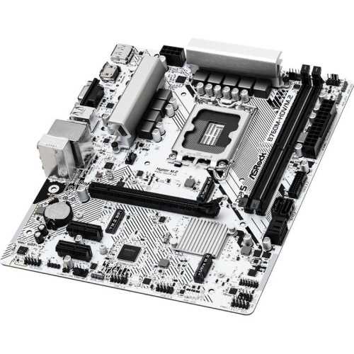 Материнская плата Asrock B760M-HDV/M.2 Soc-1700 Intel B760 2xDDR5 mATX AC`97 8ch(7.1) 2.5Gg RAID+VGA+HDMI+DP [B760M-HDV/M.2]
