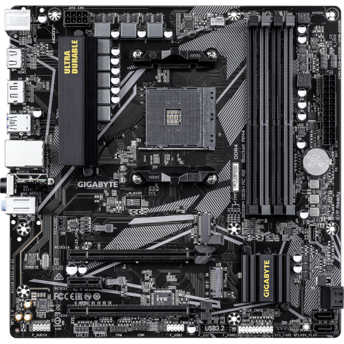 Материнская плата Gigabyte B550M DS3H AC R2 Soc-AM4 AMD B550 4xDDR4 mATX AC`97 8ch(7.1) GbLAN RAID+HDMI+DP Материнская плата Gigabyte B550M DS3H AC R2 Soc-AM4 AMD B550 4xDDR4 mATX AC`97 8ch(7.1) GbLAN RAID+HDMI+DP