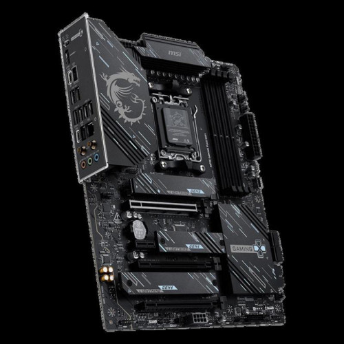Материнская плата MSI X870E GAMING PLUS WIFI X870E, AM5, 4*DDR5, 3*PCIEx16, 1*PCIEx1, 3*M.2, 2*TypeC, 2*USB3.2Gen2, 6*USB3.2Gen1, 10*USB2.0, 4*SATA3.0, 5G, 1*Type-C(DP), HDMI, ATX, RTL