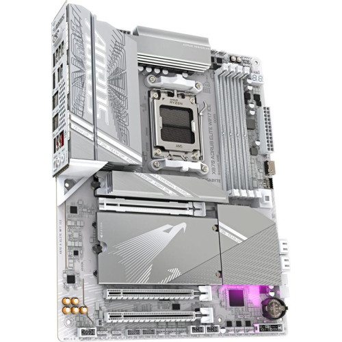 Материнская плата Gigabyte X870 A ELITE WF7 ICE SocketAM5 AMD X870 4xDDR5 ATX AC`97 8ch(7.1) 2.5Gg RAID+HDMI [X870 A ELITE WF7 ICE]