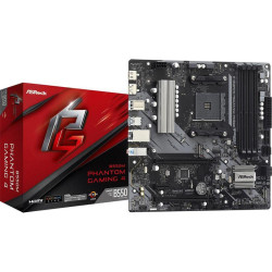 Материнская плата Asrock B550M PHANTOM GAMING 4 Soc-AM4 AMD B550 4xDDR4 mATX AC`97 8ch(7.1) GbLAN RAID+HDMI+DP [B550M PHANTOM GAMING 4]