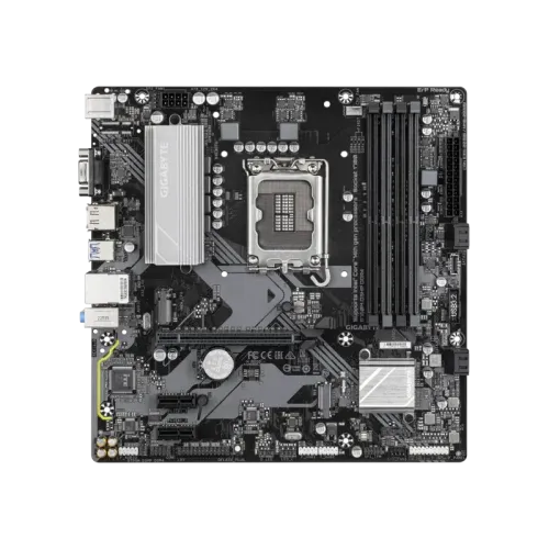 Материнская плата MB GIGABYTE INTEL B760 s1700, 4xDDR4(128GB), D-SUB/HDMI 2.1/DP, 1xPCIe 4.0x16, 2xPCIe 3.0, 1xLAN, 4xSATA 6Gb/s, 2xM.2, 3xUSB 3.2, 2xUSB 2.0, 1xPS/2, mATX