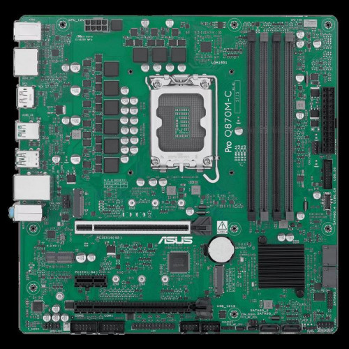 Материнская плата ASUS PRO Q870M-C-CSM LGA1851 mATX 4хDDR5 2хPCIEx16 PCIEx1 2xM.2 USB-C DP HDMI GLAN
