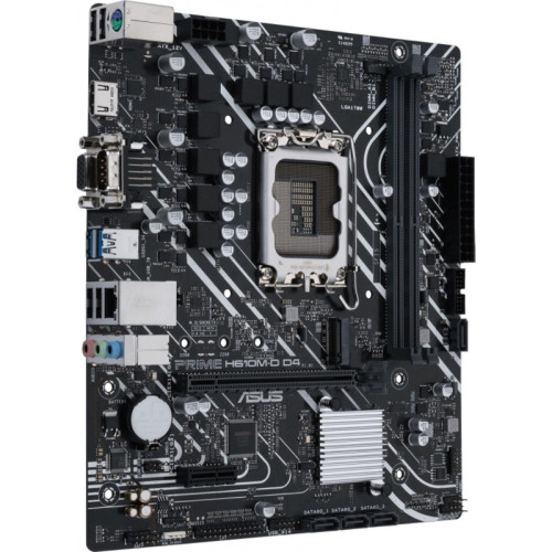 Материнская плата ASUS PRIME H610M-D D4 Soc-1700 Intel H610 2xDDR4 mATX AC`97 8ch(7.1) GbLAN+VGA+HDMI [PRIME H610M-D D4]