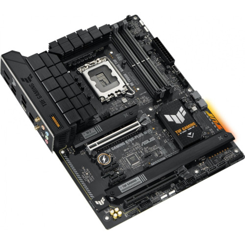 Материнская плата ASUS TUF GAMING B760-PLUS WIFI Soc-1700 Intel B760 4xDDR5 ATX AC`97 8ch(7.1) 2.5Gg RAID+HDMI+DP [TUF GAMING B760-PLUS WIFI]