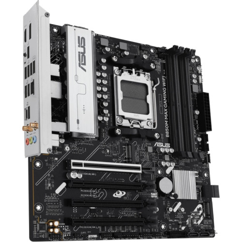 Материнская плата Asus B850M MAX GAMING WIFI SocketAM5 AMD B850 4xDDR5 mATX AC`97 8ch(7.1) GbLAN RAID+HDMI+DP Материнская плата Asus B850M MAX GAMING WIFI SocketAM5 AMD B850 4xDDR5 mATX AC`97 8ch(7.1) GbLAN RAID+HDMI+DP