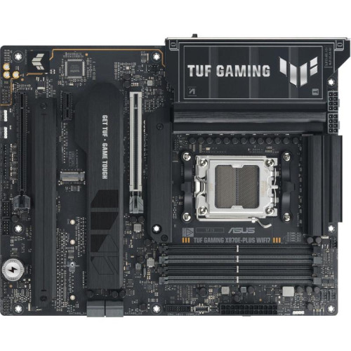 Материнская плата Asus TUF GAMING X870E-PLUS WIFI7 SocketAM5 AMD X870E 4xDDR5 ATX AC`97 8ch(7.1) 2.5Gg RAID+HDMI