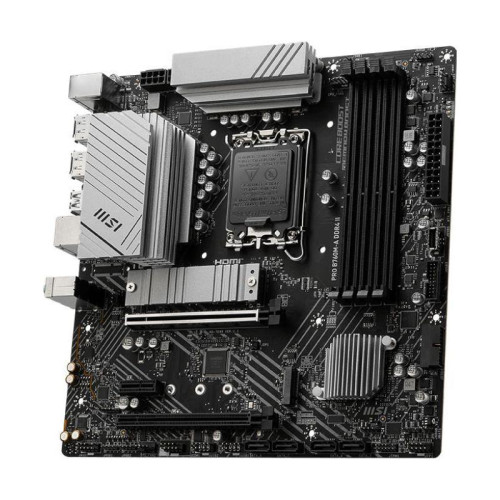 Материнская плата MSI PRO B760M-A DDR4 II Soc-1700 Intel B760 4xDDR4 mATX AC`97 8ch(7.1) 2.5Gg+HDMI+DP